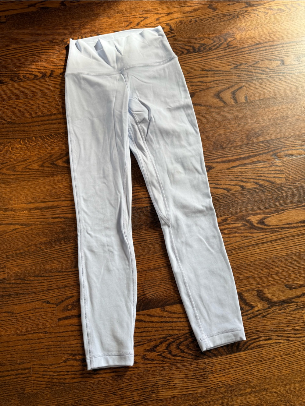 Lululemon light ice blue lined legging size 4